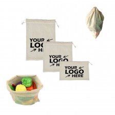 3PCS Set Reusable Cotton Mesh Produce Bags